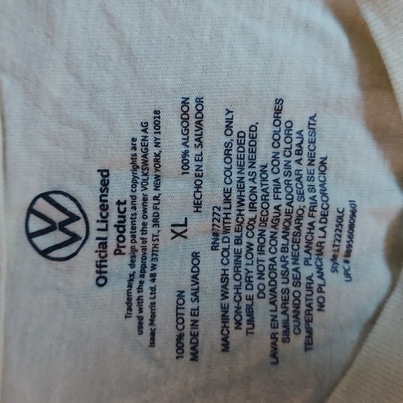 3 for $15 Volkswagen t-shirt XL juniors - Picture 2 of 2